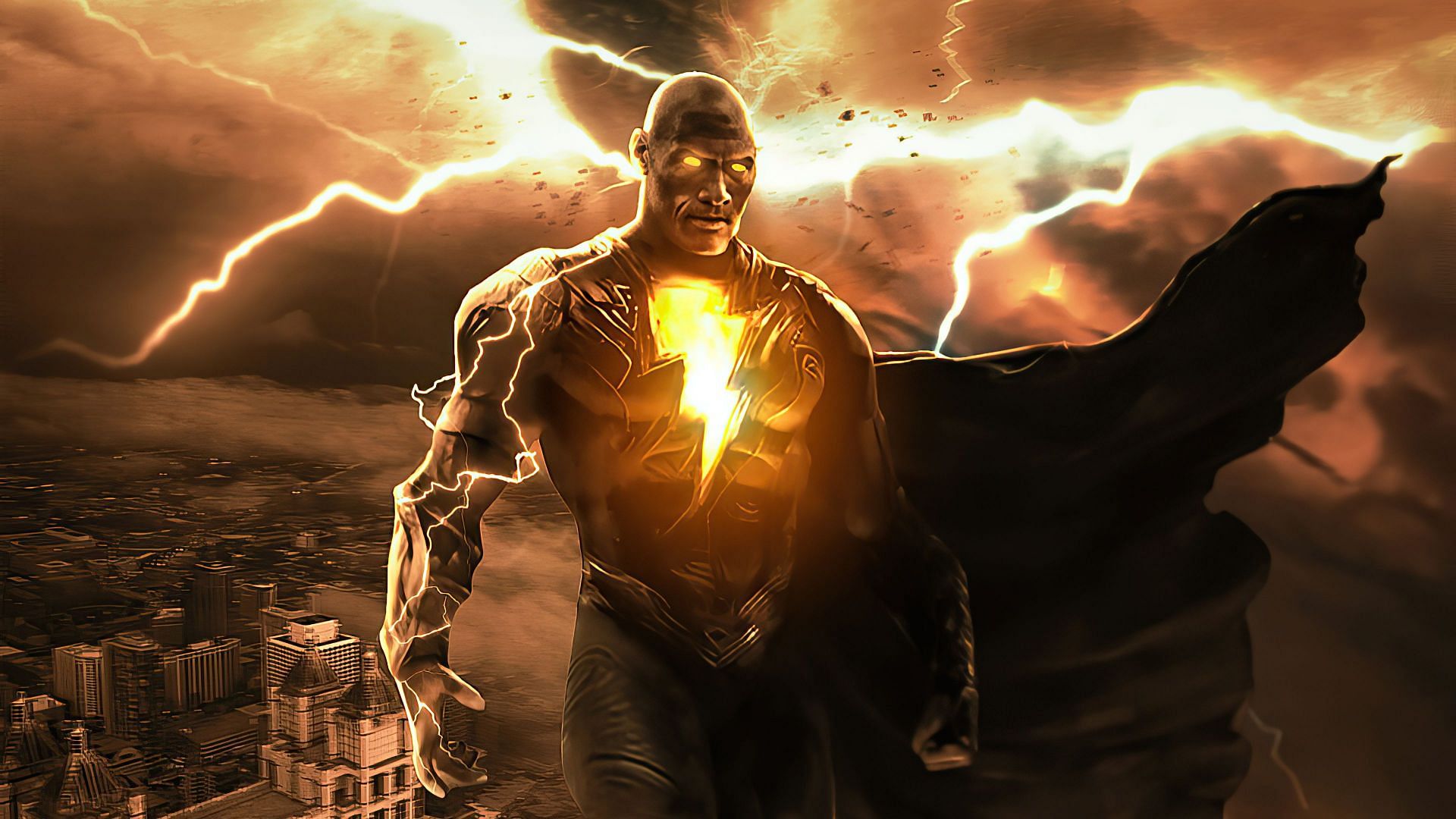 Black Adam's immortality is not only limited to physical resilience but also includes strong willpower and unyielding determination. (Image via DC)
